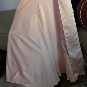 White by Vera Wang Pink Maxi Sundress with Tie Front